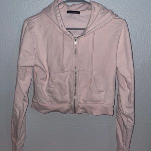 Brandy Melville cropped zip-up